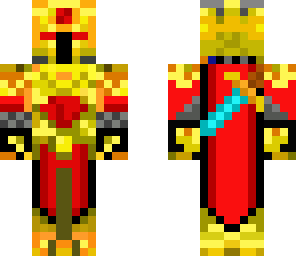 red and gold knight