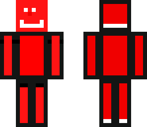 red cube with face 