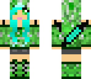 creeper girl turquoise