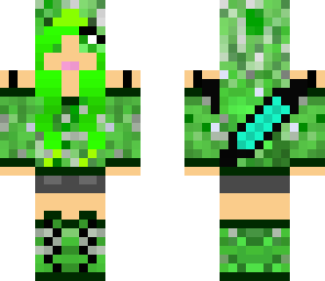 creeper girl green
