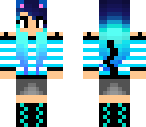 blue cat girl
