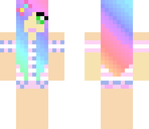 summer rainbow girl