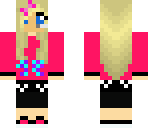 edited pink girl