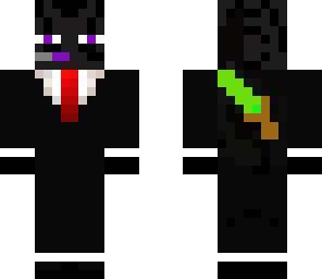agent end with neon green sword on back