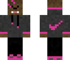 fluffy girl in pink