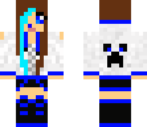 blue hoodie creeper girl fixed