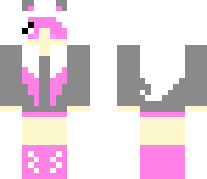 edited pink kitty girl
