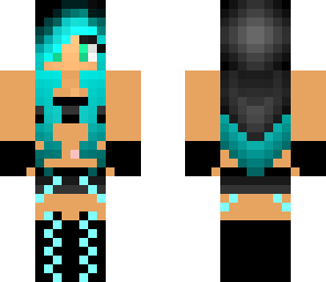 neon blue chick