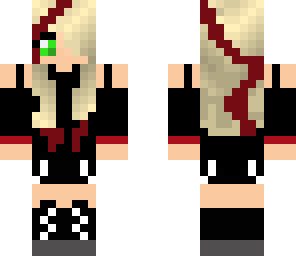 green eye'd goth girl