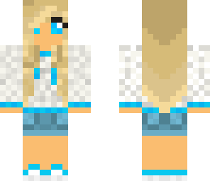 blonde girl blue hoodie
