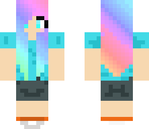 fixed rainbow hair