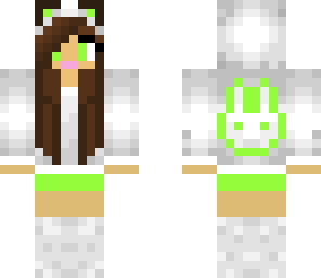 green bunny girl