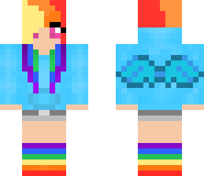 edited rainbow dash girl