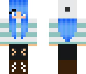 blue haired girl