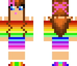 cute rainbow girl