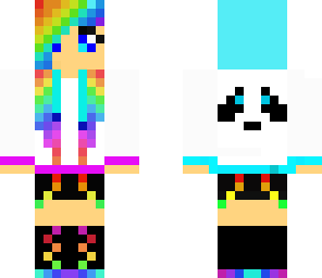edited rainbow girl