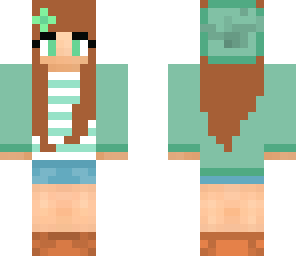mint blue stylish girl