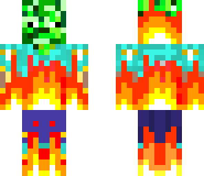 zombie in fire