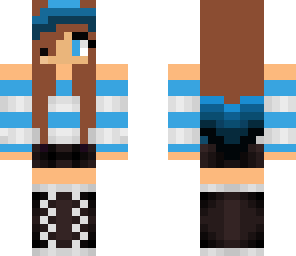 blue ombre girl