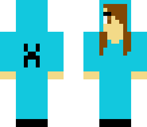 teal creeper hoodie
