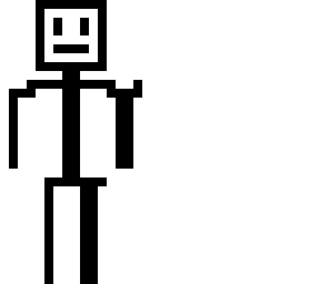 stickman with eyes