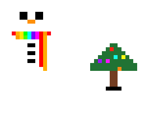 rainbow christmas baki the snowman 