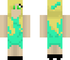green blonde fancy girl
