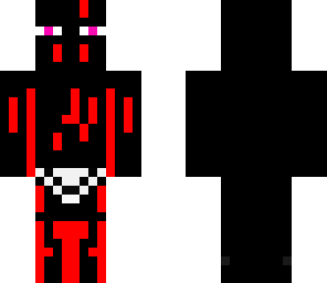 bloody enderman in a diaper
