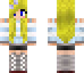 super cute blue stripe girl