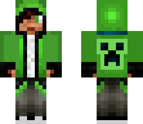 green creeper hoodie