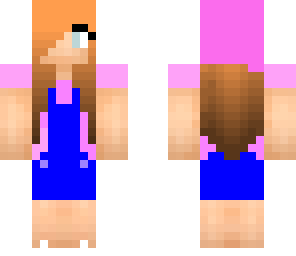 redhead with overalls