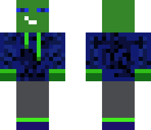 blue and green enderman