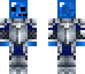 blue slime medieval knight