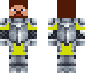 yellow medieval knight with beard