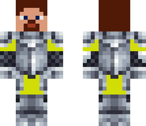 yellow medieval knight with small beard
