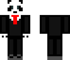 panda in a suit