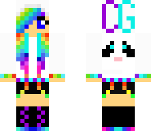 edited rainbow girl