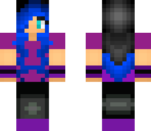 blue haired punk girl