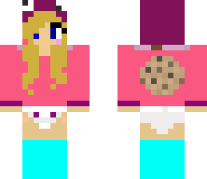 cute baby girl in a cute diaper