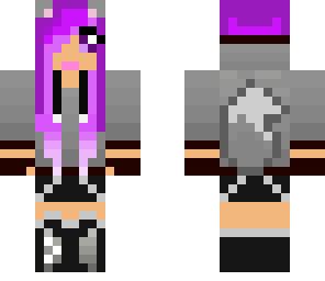 purple wolf girl