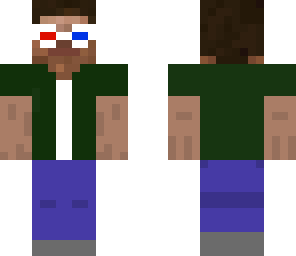 steve with 3d glasses