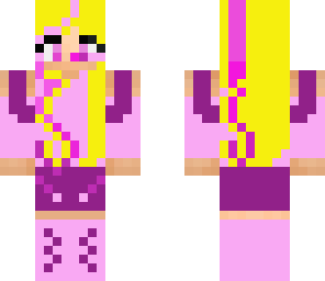 gamer girl with pink highlights