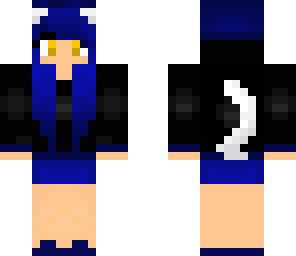 blue cat girl