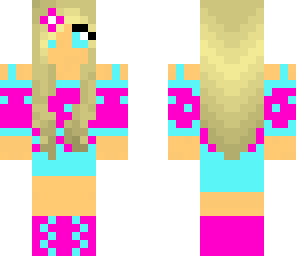 pink blue girl 