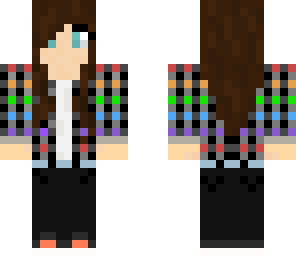 casual rainbow girl