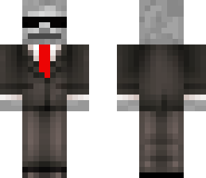 skeleton in suit