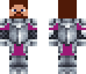 purple medieval knight with beard