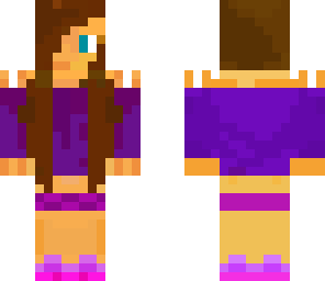 purple teen girl