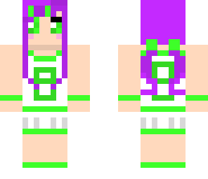 green cheerleader