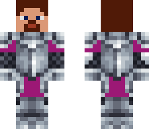 purple medieval knight with small beard